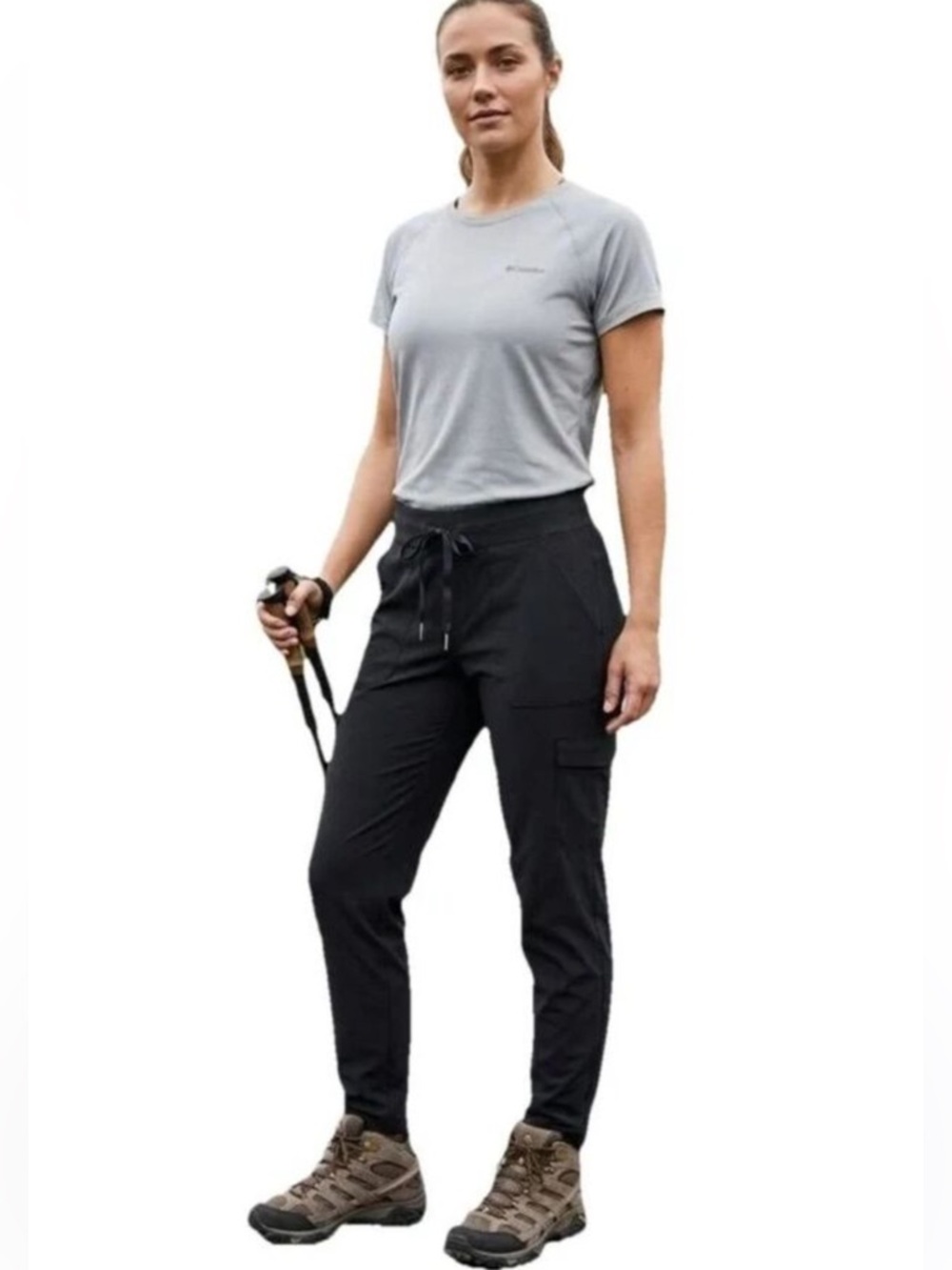Columbia Women's Climber Canyon Pant Black Hiking UPF 50 Size Large 29” Inseam